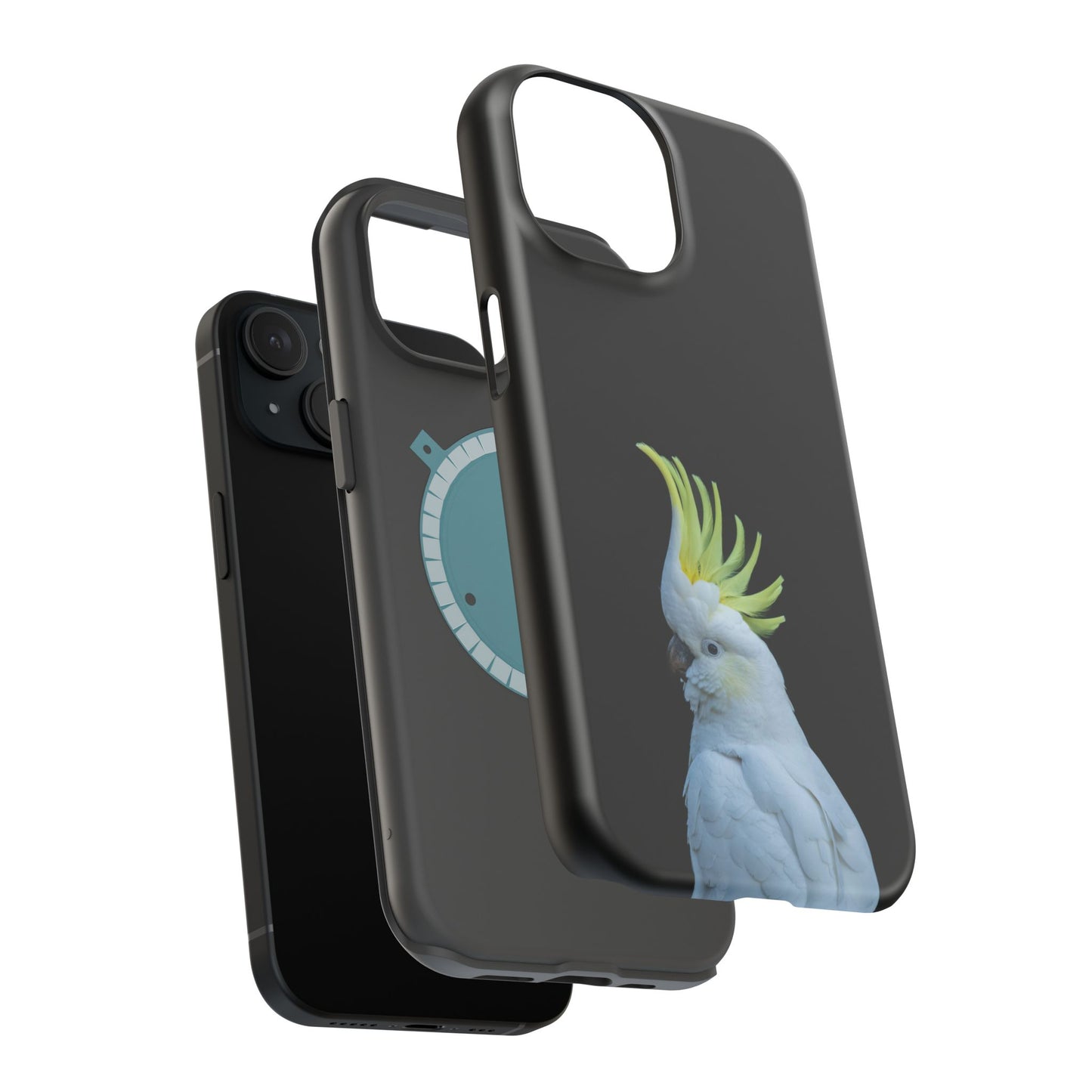 Sulphur Crested Cockatoo - Magnetic Impact-Resistant Phone Case - Fono Caso x EstebantheNatureman - Wildlife Case - Gift for Bird Lovers