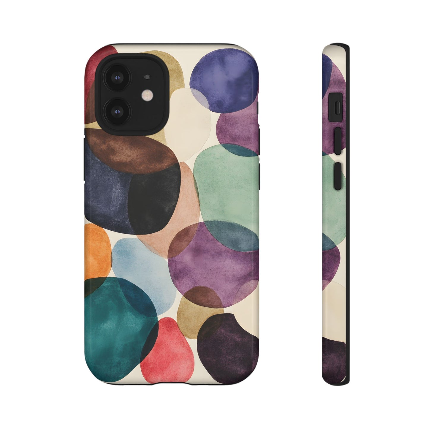 Colorful Abstract Organic Shapes_22 Customizable Tough Phone Case for iPhone 16, 15 Pro Max, Samsung S24 Ultra, Pixel 7 & more