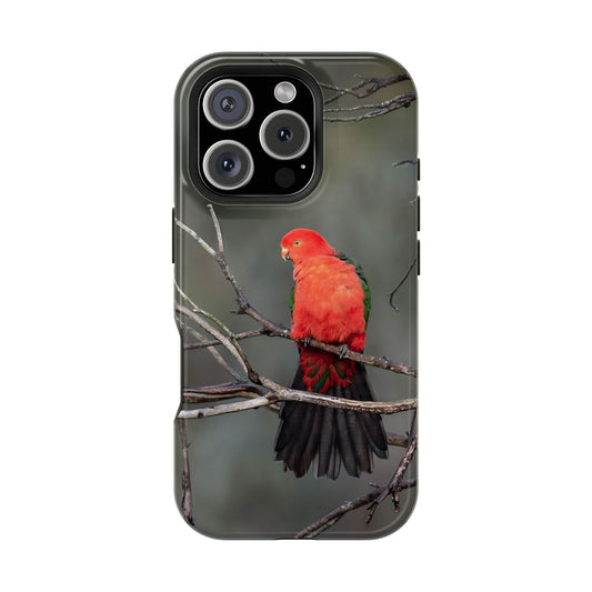 Australian King Parrot - Magnetic Impact-Resistant Case - Fono Caso x EstebantheNatureman - Wildlife Photography Case - Gift for Bird Lovers