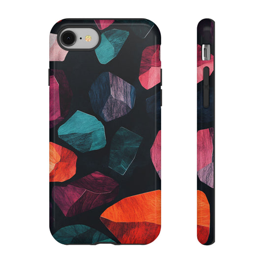 Colorful Abstract Organic Shapes_3 Customizable Tough Phone Case for iPhone 16, 15 Pro Max, Samsung S24 Ultra, Pixel 7 & more