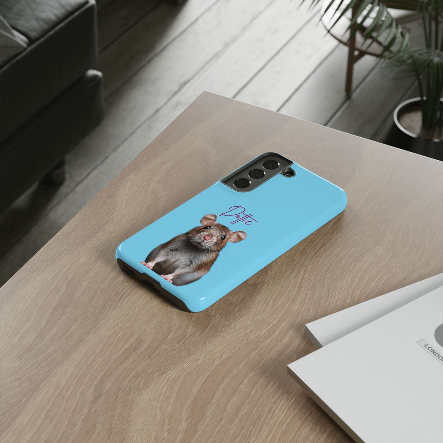 Customizable Pet Tough Phone Case Your Pet Photo or Digital Painting with Name_8 iPhone 16, 15 Pro Max, 15 Plus, Samsung S24 Ultra, Pixel 7