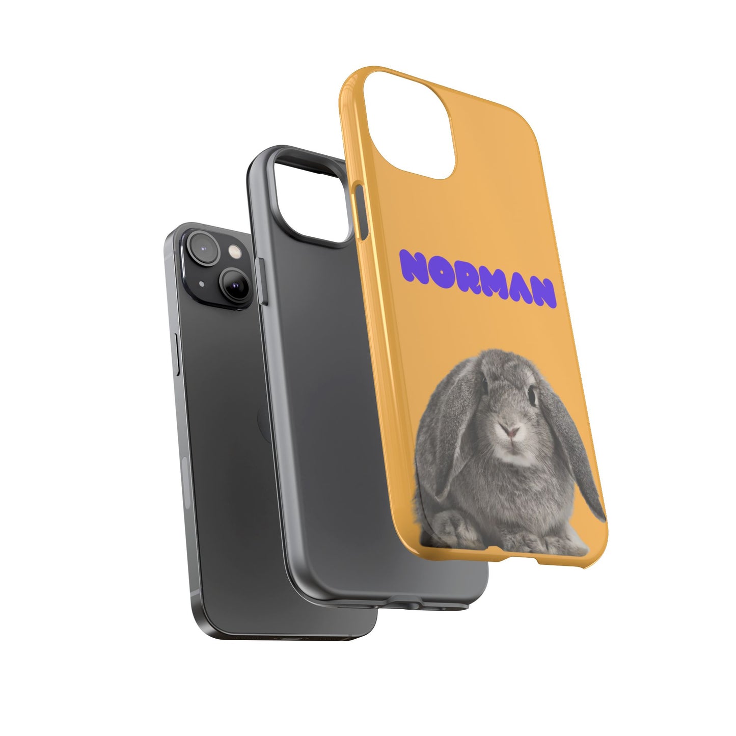 Customizable Pet Tough Phone Case Your Pet Photo or Digital Painting with Name_7