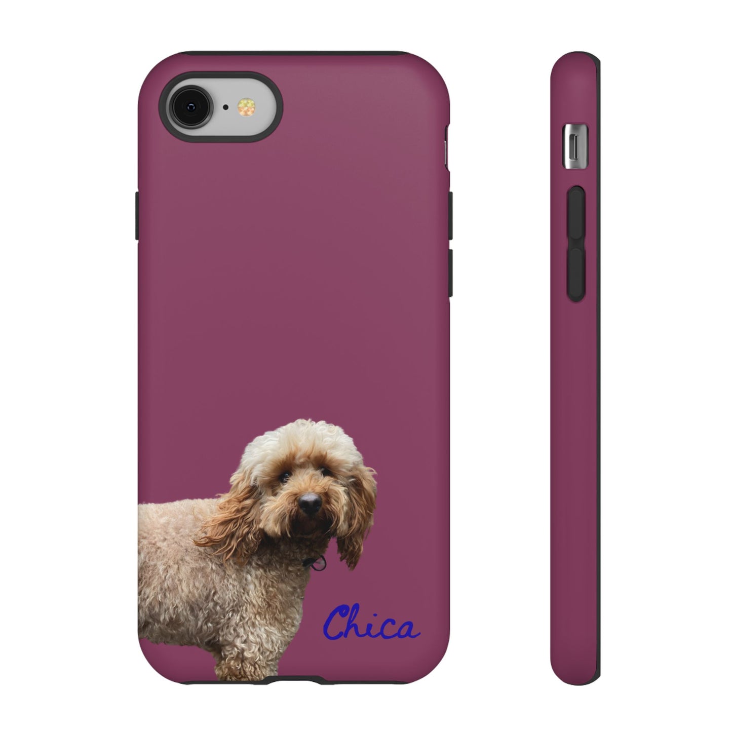 Customizable Pet Tough Phone Case Your Pet Photo or Digital Painting with Name_9 iPhone 16, 15 Pro Max, 15 Plus, Samsung S24 Ultra, Pixel 7