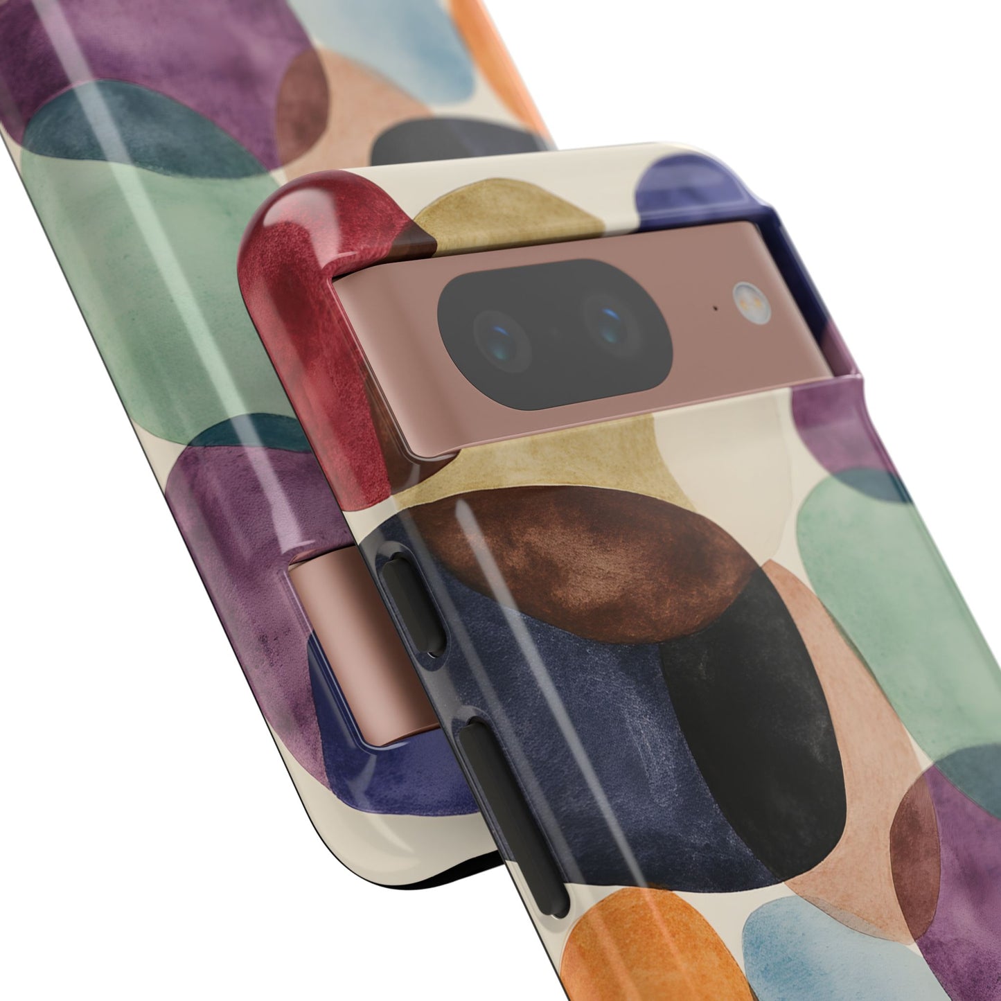 Colorful Abstract Organic Shapes_22 Customizable Tough Phone Case for iPhone 16, 15 Pro Max, Samsung S24 Ultra, Pixel 7 & more
