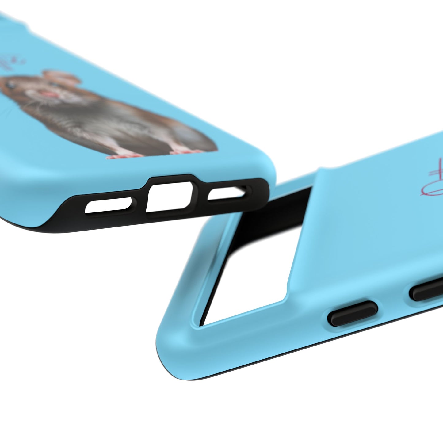 Customizable Pet Tough Phone Case Your Pet Photo or Digital Painting with Name_8 iPhone 16, 15 Pro Max, 15 Plus, Samsung S24 Ultra, Pixel 7