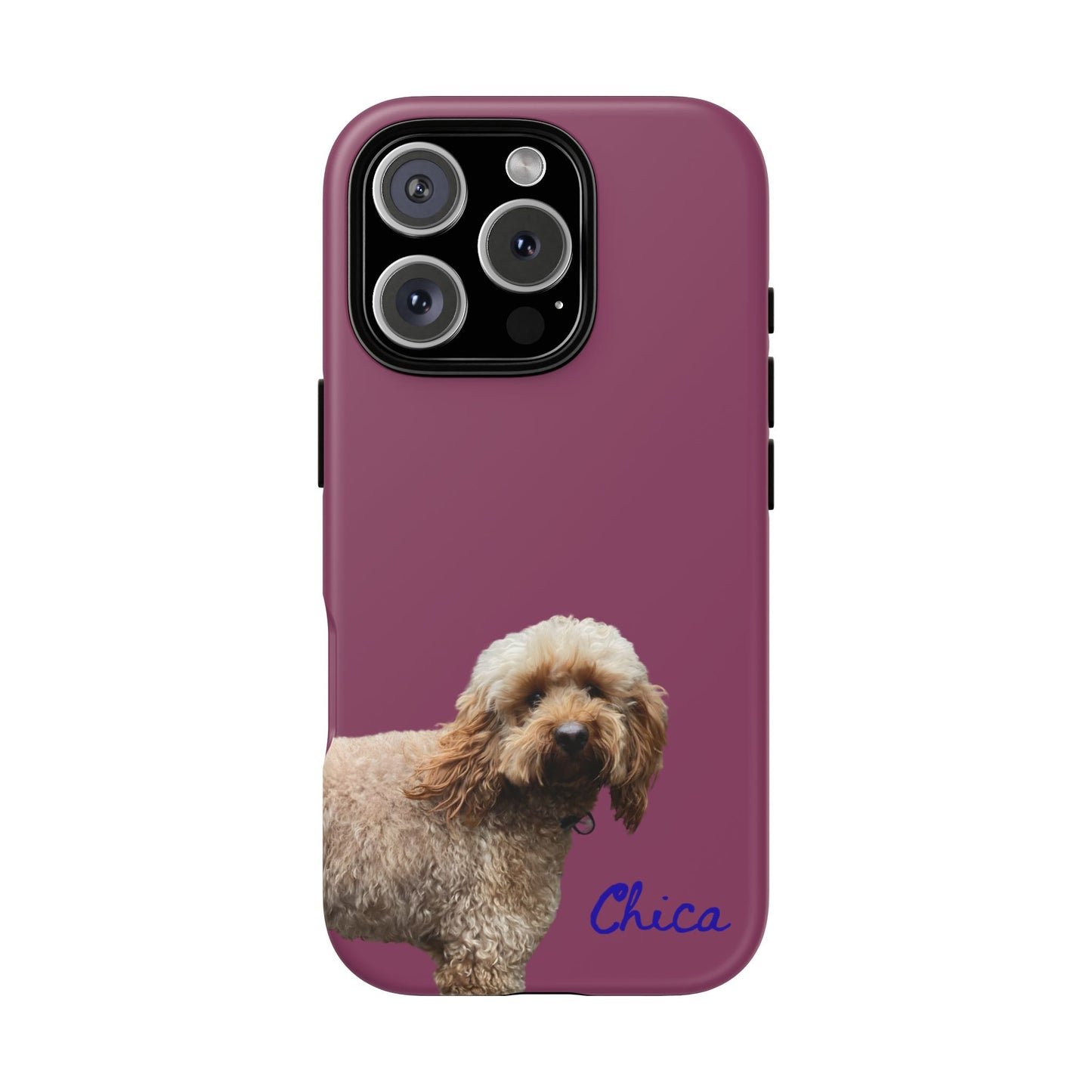 Customizable Pet Tough Phone Case Your Pet Photo or Digital Painting with Name_9 iPhone 16, 15 Pro Max, 15 Plus, Samsung S24 Ultra, Pixel 7