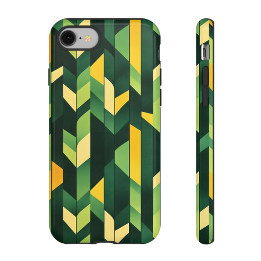 Mid-Century Modern Abstract_3 Customizable Tough Phone Case for iPhone 16, 15 Pro Max, Samsung S24 Ultra, Pixel 7 & more