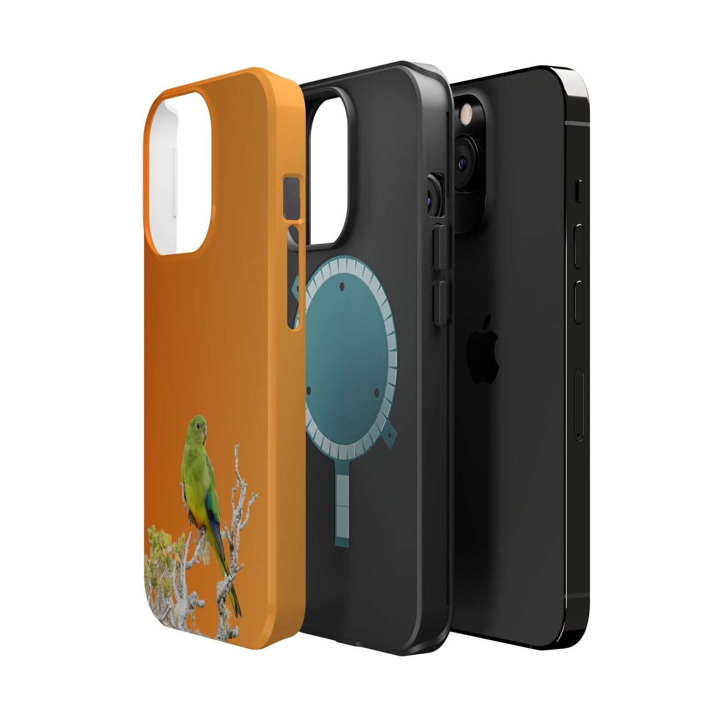 Orange-bellied Parrot - Magnetic Impact-Resistant Phone Case - Fono Caso x EstebantheNatureman - Wildlife Case - Gift for Bird Lovers