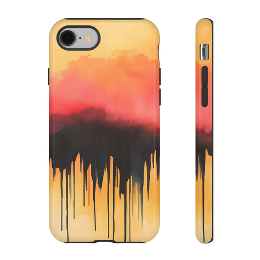 Colorful Dripping Paint_3 Customizable Tough Phone Case for iPhone 16, 15 Pro Max, Samsung S24 Ultra, Pixel 7 & more