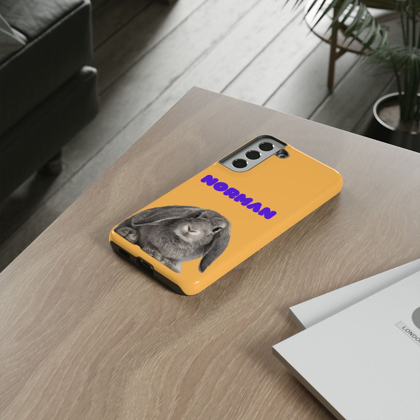 Customizable Pet Tough Phone Case Your Pet Photo or Digital Painting with Name_7