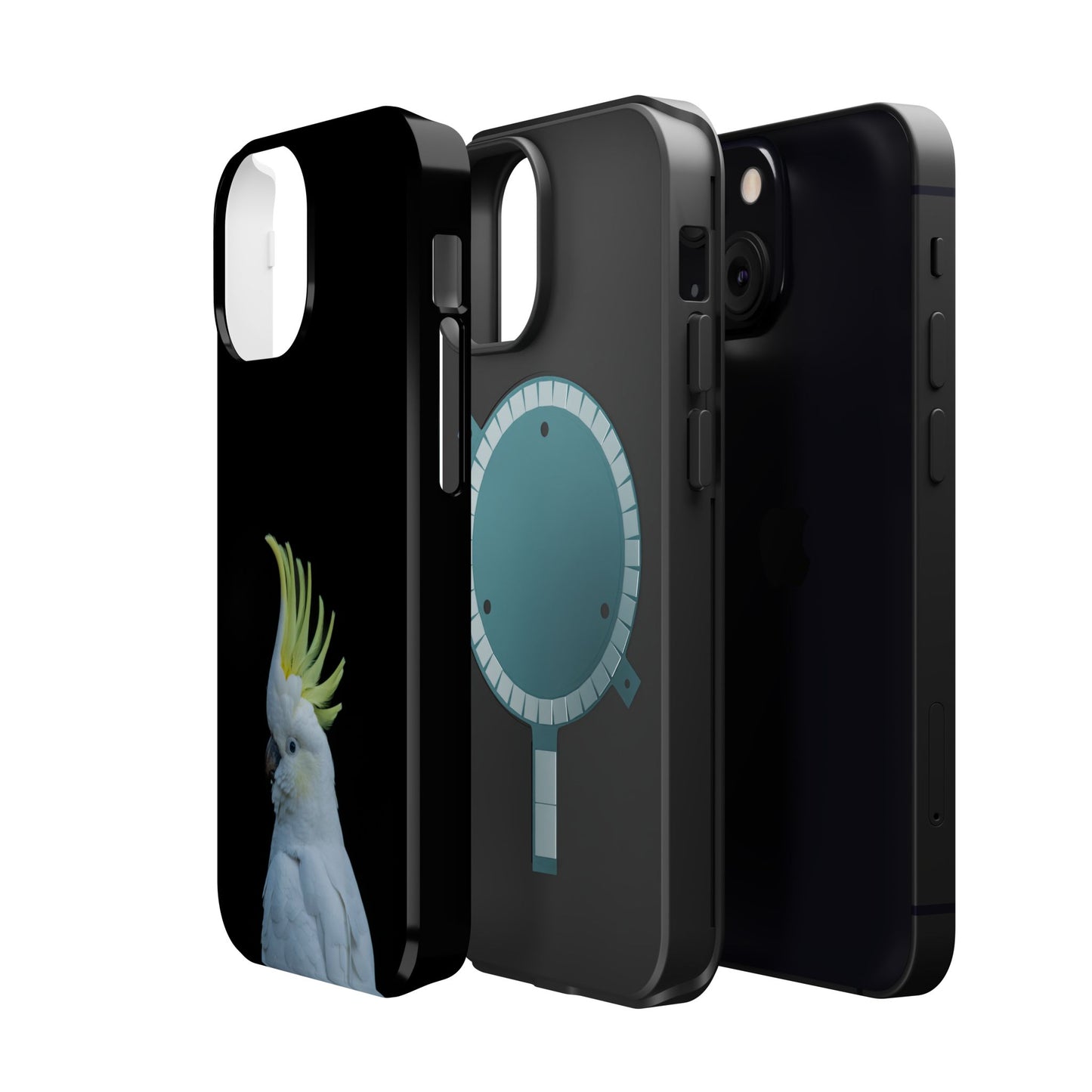 Sulphur Crested Cockatoo - Magnetic Impact-Resistant Phone Case - Fono Caso x EstebantheNatureman - Wildlife Case - Gift for Bird Lovers