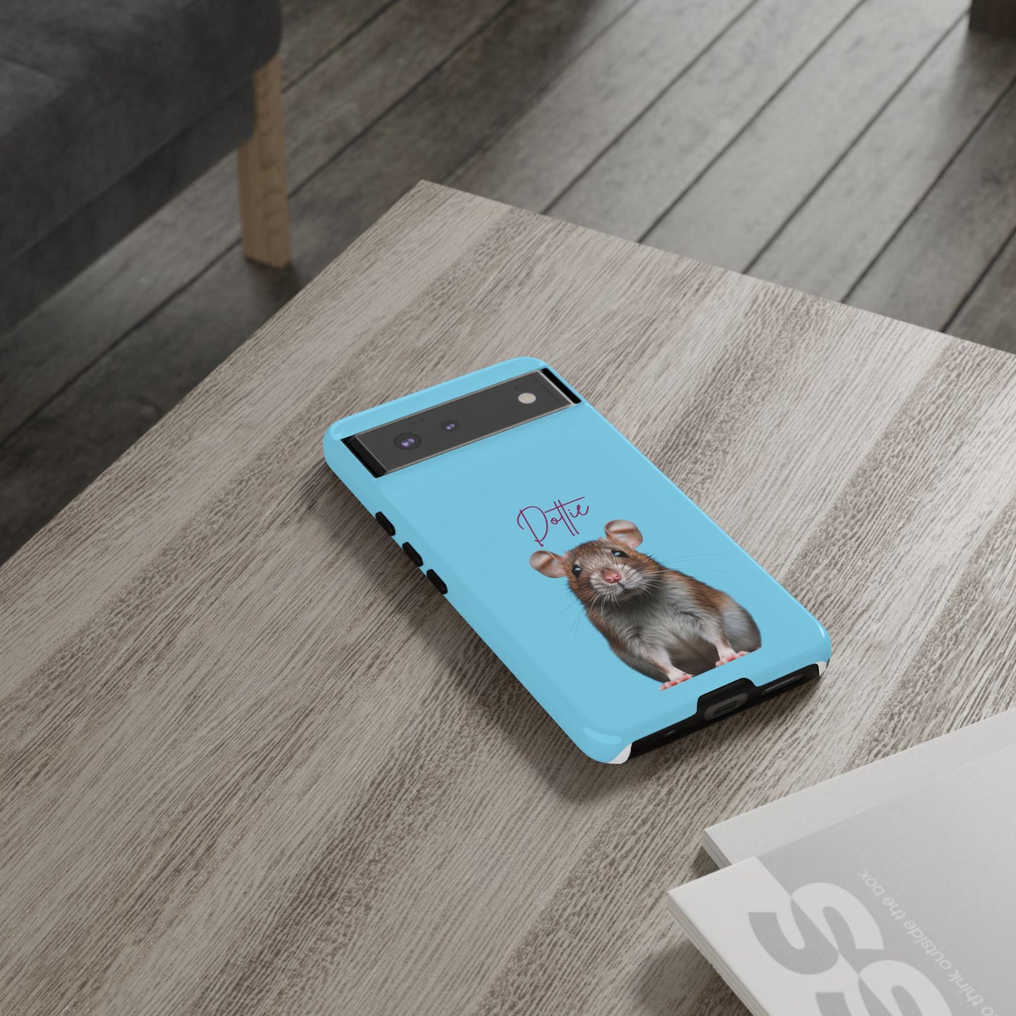Customizable Pet Tough Phone Case Your Pet Photo or Digital Painting with Name_8 iPhone 16, 15 Pro Max, 15 Plus, Samsung S24 Ultra, Pixel 7