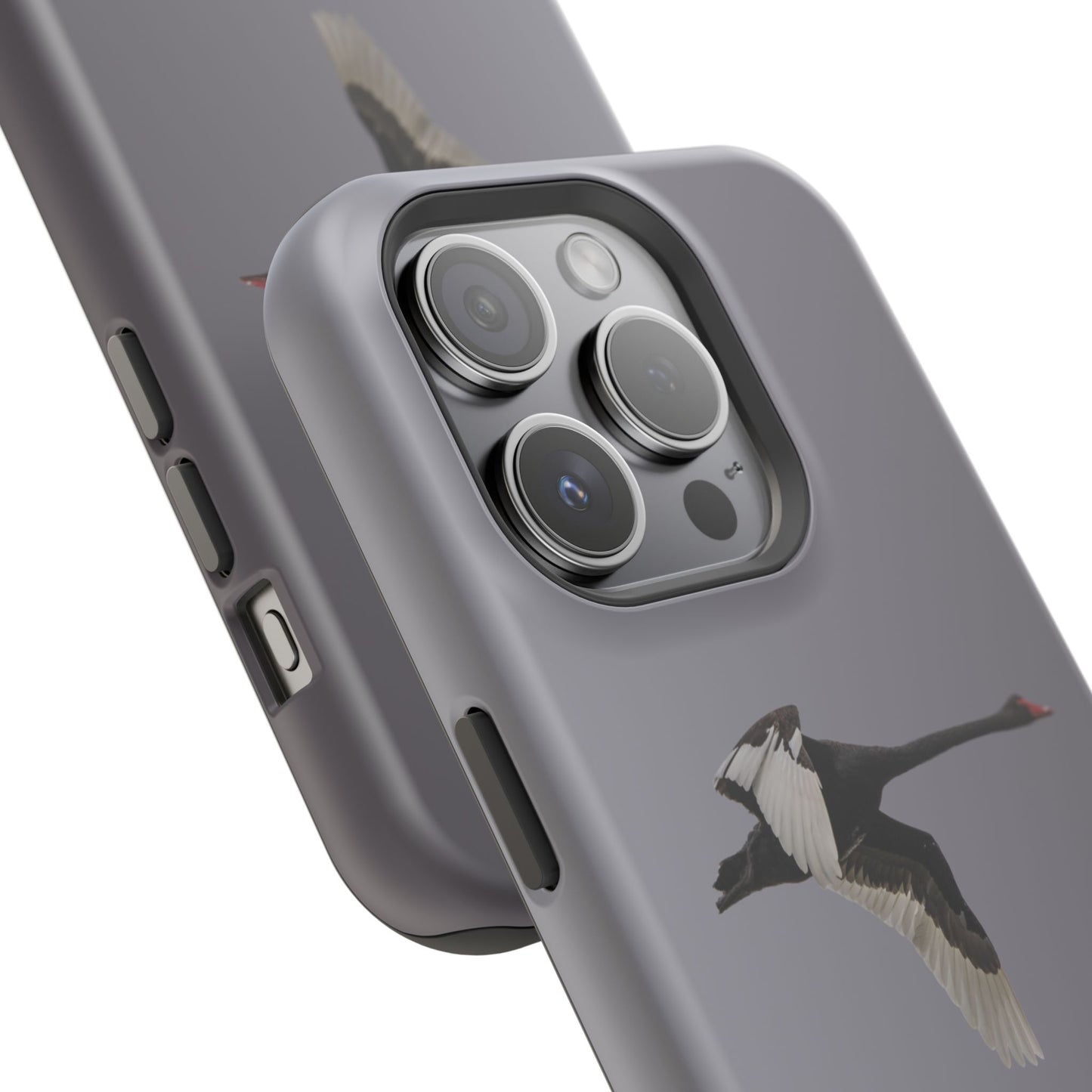 Black Swan- Magnetic Impact-Resistant Phone Case - Fono Caso x EstebantheNatureman - Wildlife Photography Case - Gift for Bird Lovers