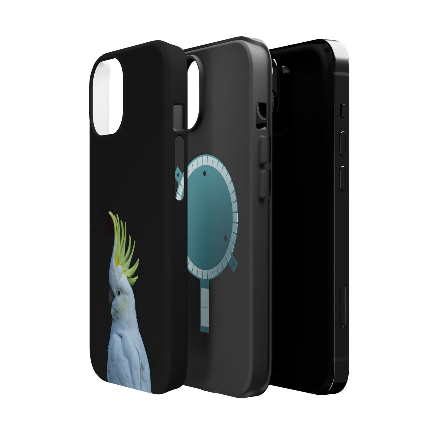 Sulphur Crested Cockatoo - Magnetic Impact-Resistant Phone Case - Fono Caso x EstebantheNatureman - Wildlife Case - Gift for Bird Lovers