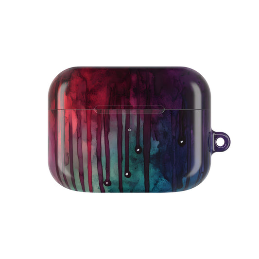 Colorful Dripping Paint_6 Customizable AirPods Case, Protective Cover, Unique Design