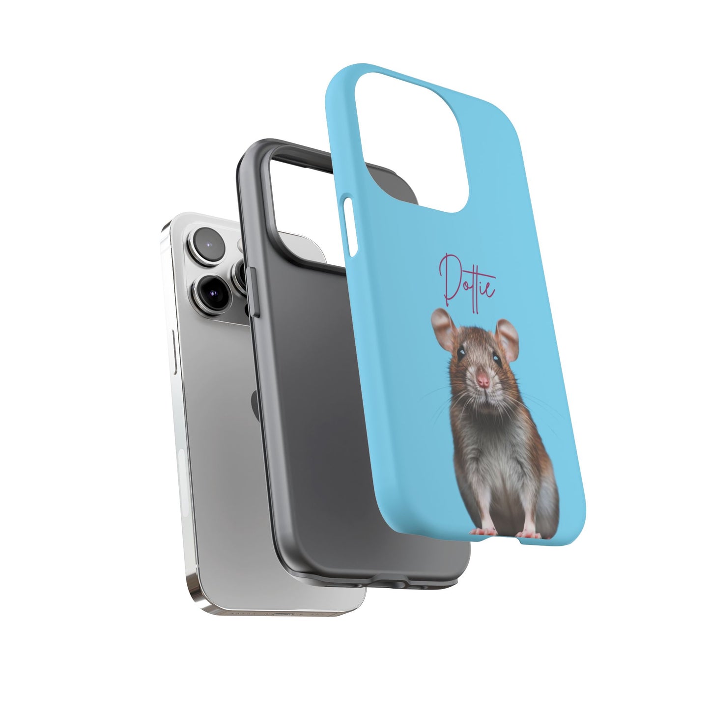 Customizable Pet Tough Phone Case Your Pet Photo or Digital Painting with Name_8 iPhone 16, 15 Pro Max, 15 Plus, Samsung S24 Ultra, Pixel 7