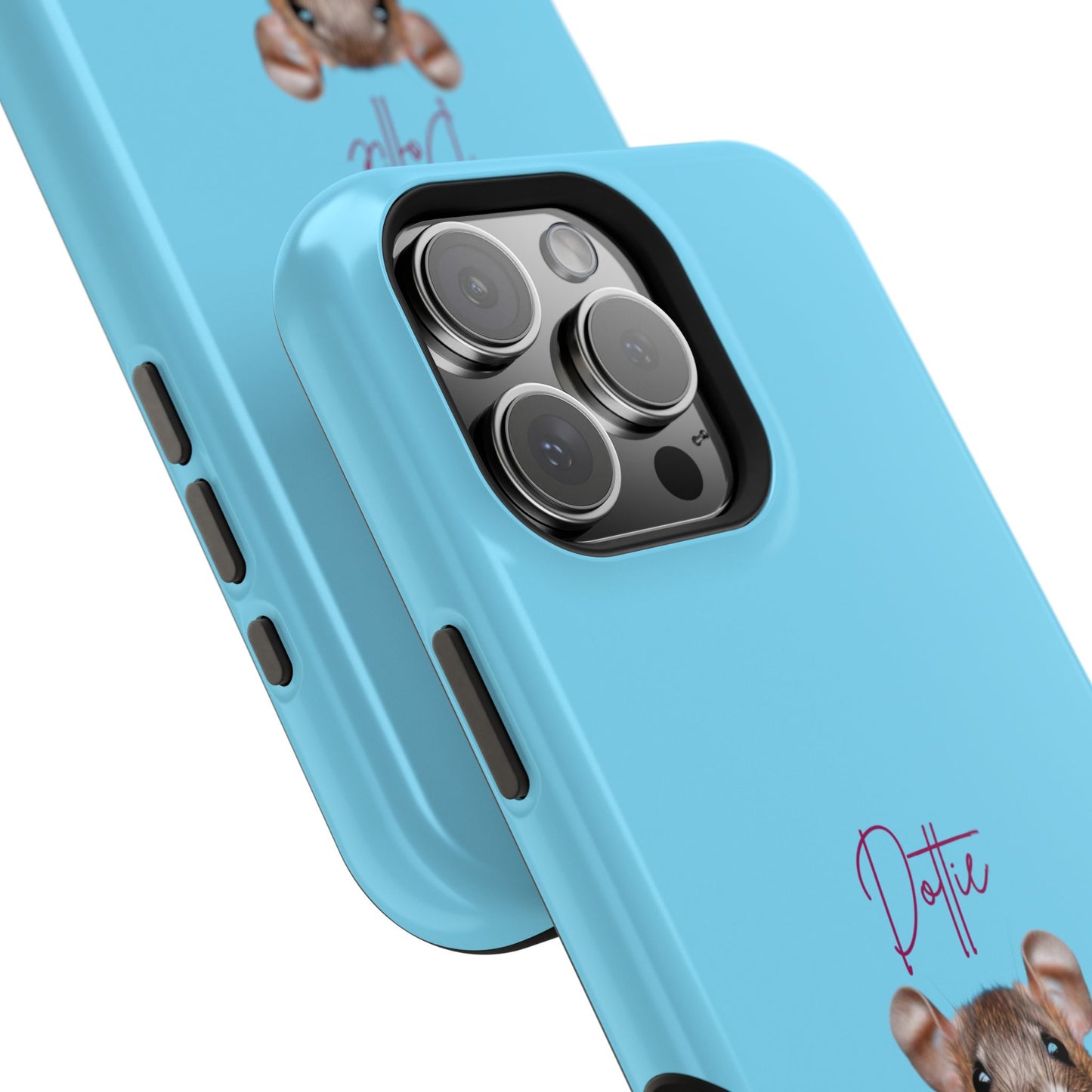 Customizable Magnetic Impact-Resistant Phone Case Your Pet Photo or Digital Painting with Name_8_iPhone 13 and up