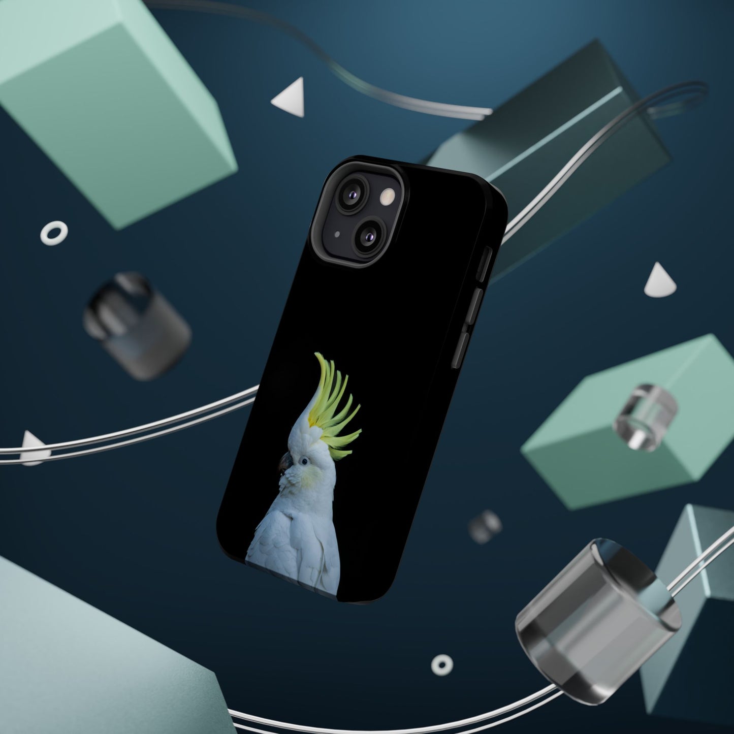 Sulphur Crested Cockatoo - Magnetic Impact-Resistant Phone Case - Fono Caso x EstebantheNatureman - Wildlife Case - Gift for Bird Lovers