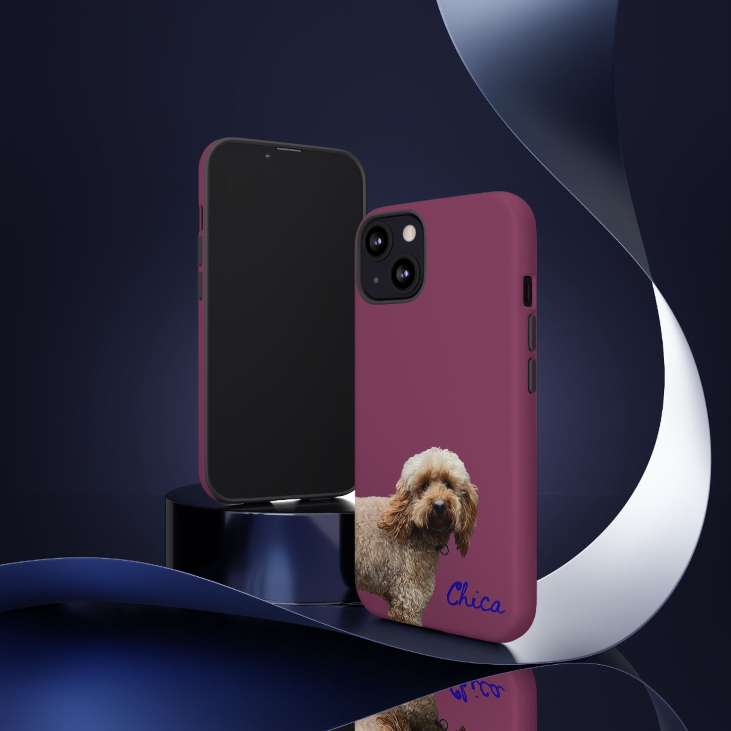 Customizable Pet Tough Phone Case Your Pet Photo or Digital Painting with Name_9 iPhone 16, 15 Pro Max, 15 Plus, Samsung S24 Ultra, Pixel 7