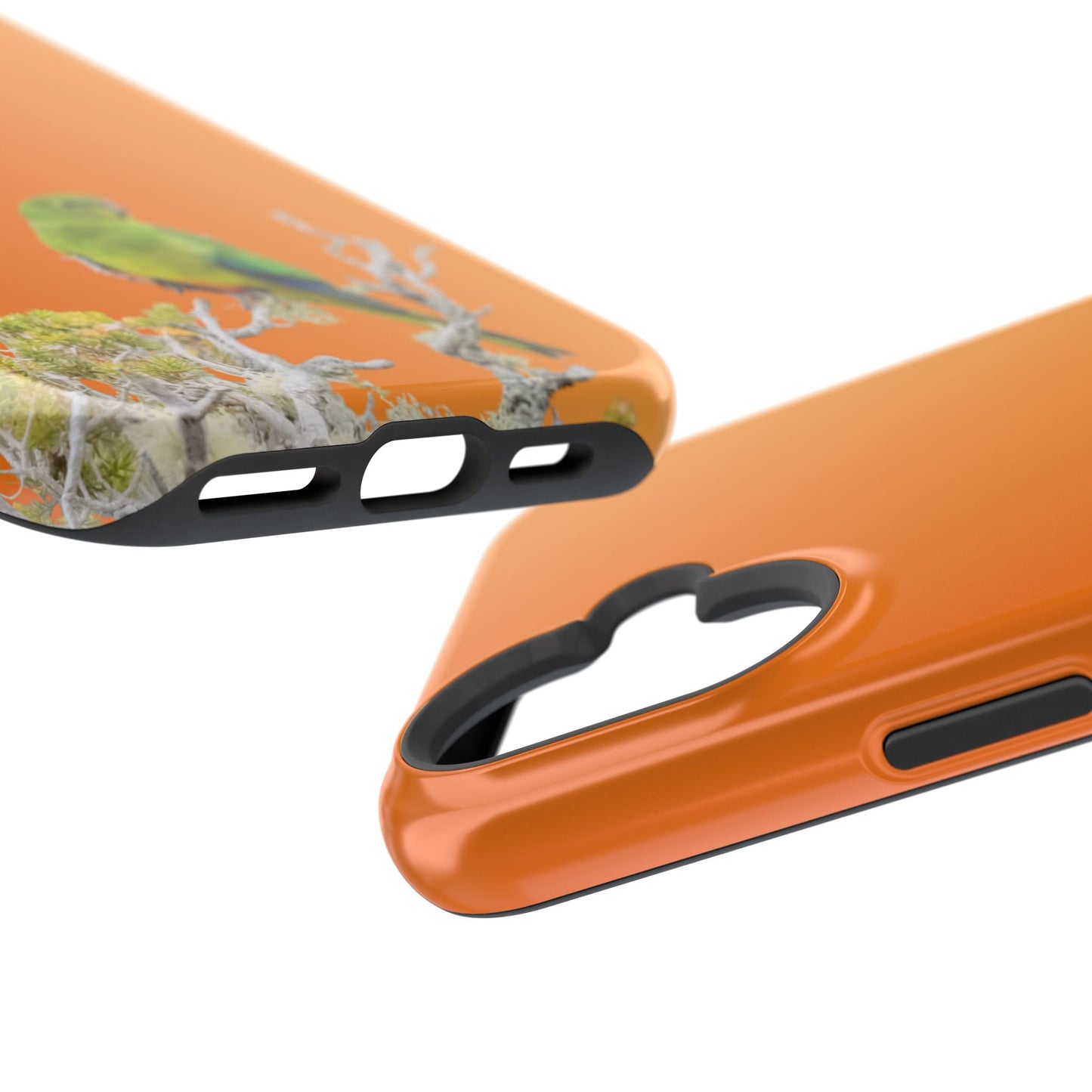 Orange-bellied Parrot - Magnetic Impact-Resistant Phone Case - Fono Caso x EstebantheNatureman - Wildlife Case - Gift for Bird Lovers