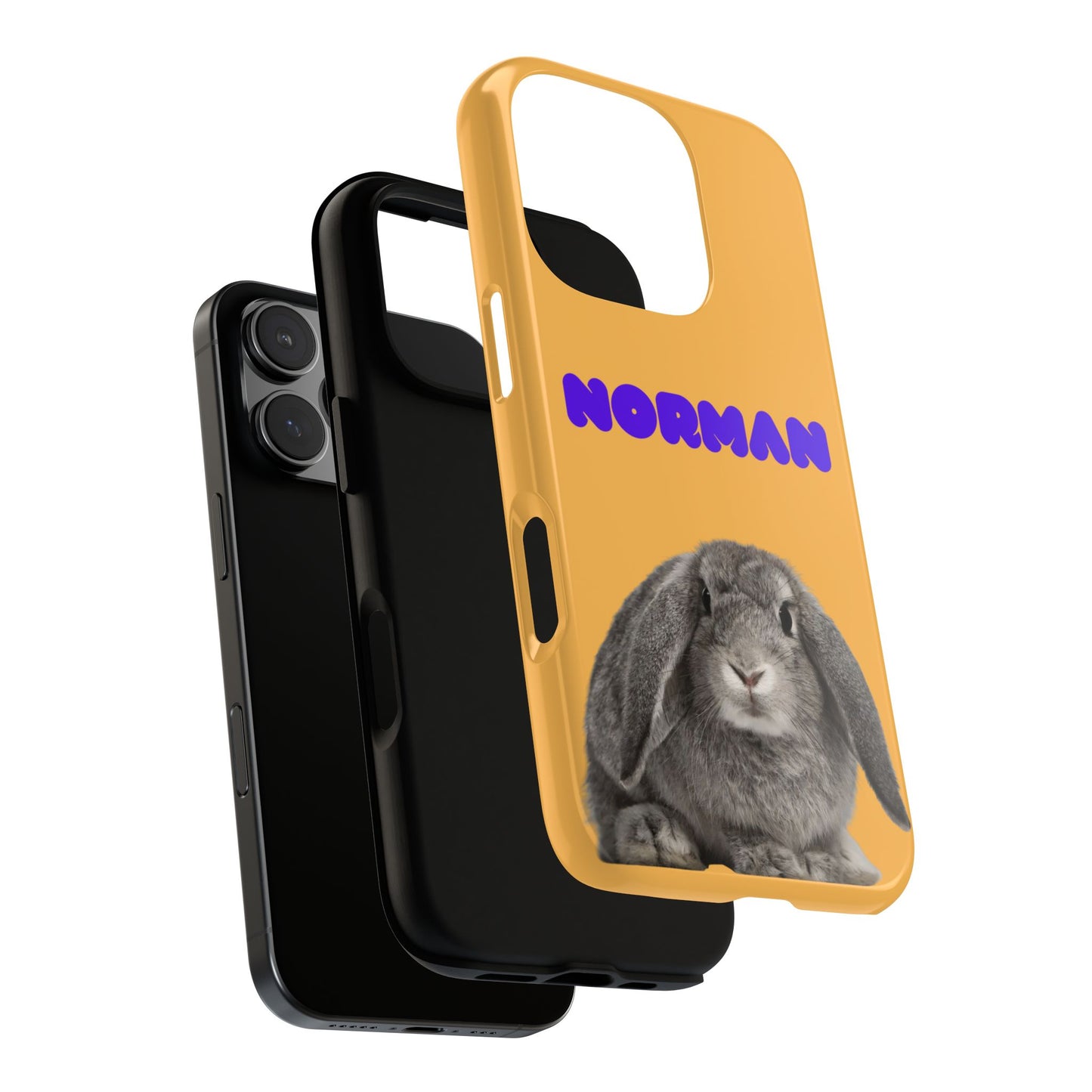 Custom Pet Tough Phone Case Your Pet Photo or Digital Painting with Name_7 for iPhone 15, 15 Pro Max, 15 Plus, Samsung S24 Ultra, Pixel 7