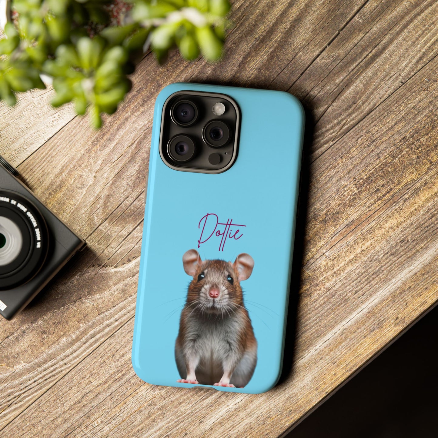 Customizable Pet Tough Phone Case Your Pet Photo or Digital Painting with Name_8 iPhone 16, 15 Pro Max, 15 Plus, Samsung S24 Ultra, Pixel 7