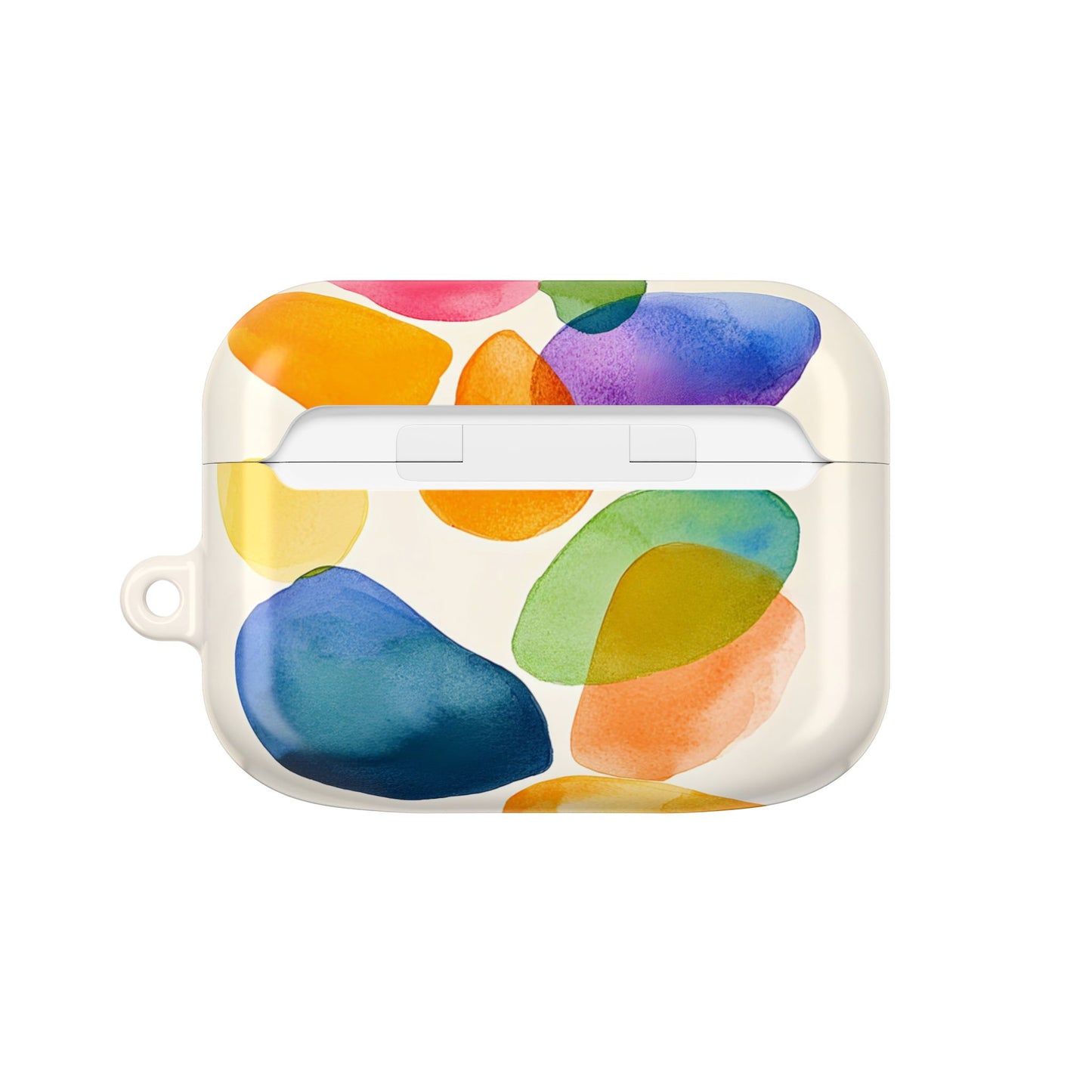 Colorful Abstract Organic Shapes_18 Customizable AirPods Case, Protective Cover, Unique Design