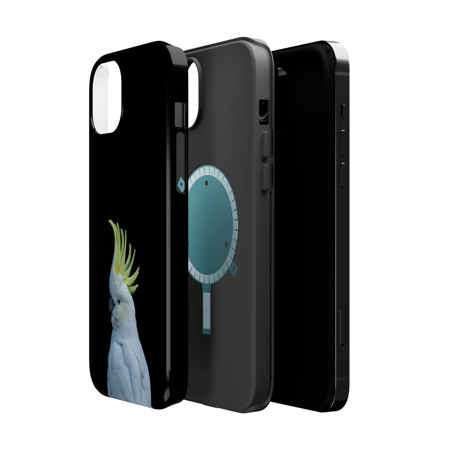 Sulphur Crested Cockatoo - Magnetic Impact-Resistant Phone Case - Fono Caso x EstebantheNatureman - Wildlife Case - Gift for Bird Lovers