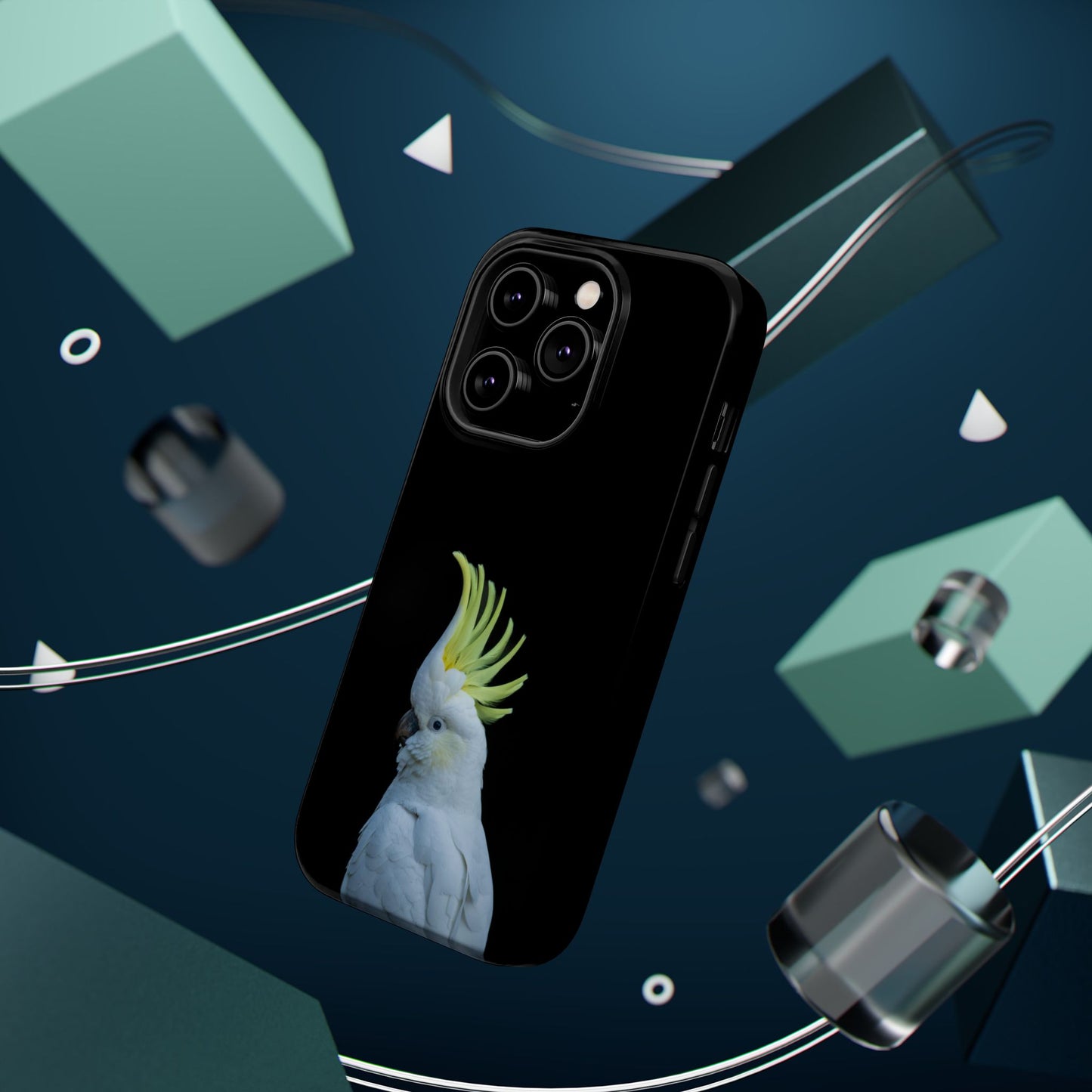 Sulphur Crested Cockatoo - Magnetic Impact-Resistant Phone Case - Fono Caso x EstebantheNatureman - Wildlife Case - Gift for Bird Lovers