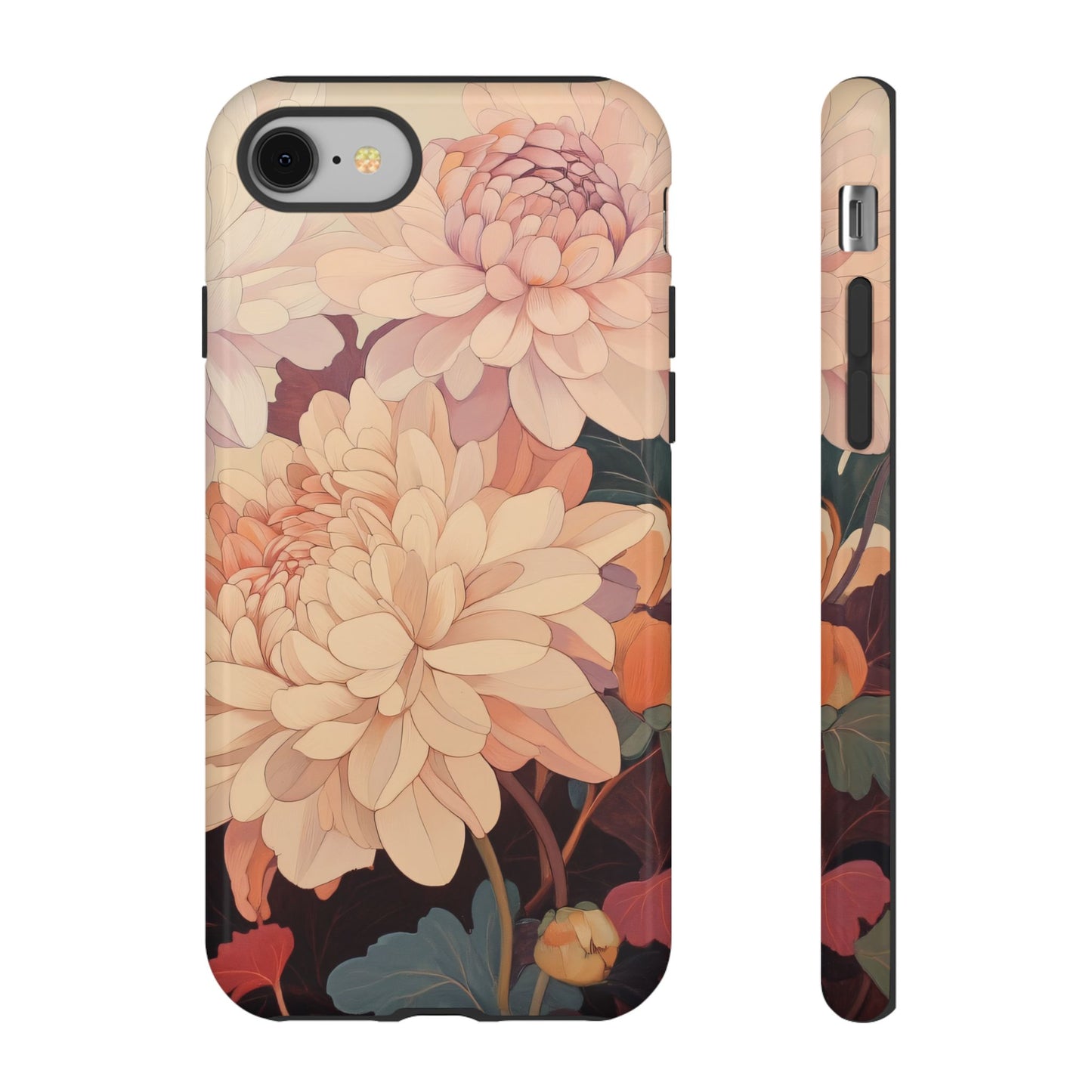Vivid Japanese Floral Illustration_7 Customizable Tough Phone Case for iPhone 16, 15 Pro Max, Samsung S24 Ultra, Pixel 7 & more