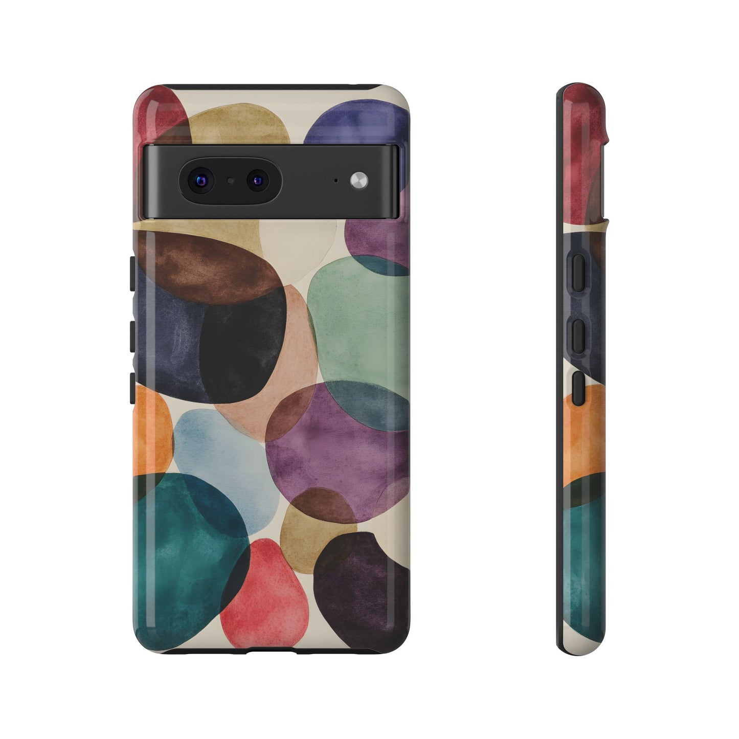Colorful Abstract Organic Shapes_22 Customizable Tough Phone Case for iPhone 16, 15 Pro Max, Samsung S24 Ultra, Pixel 7 & more