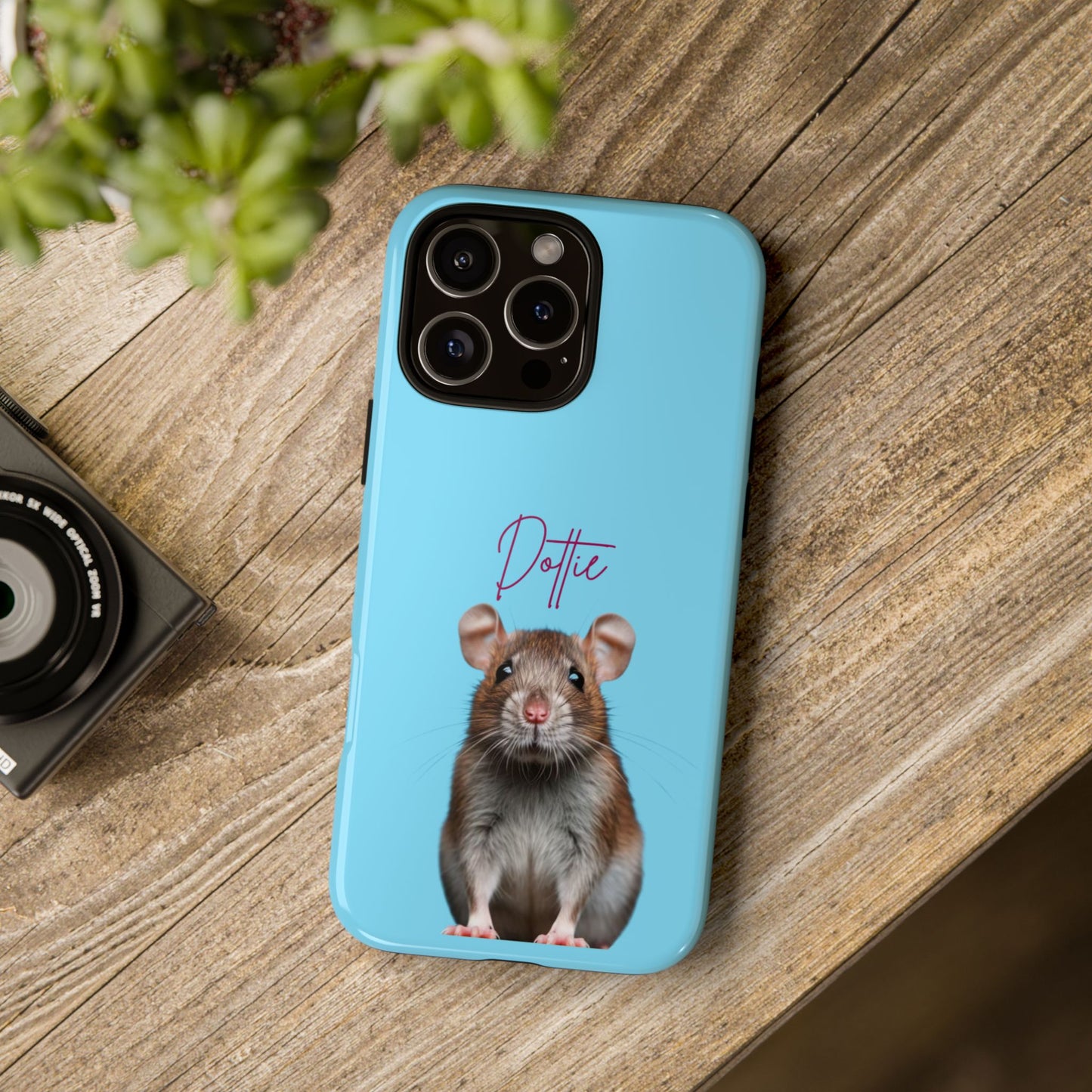 Customizable Pet Tough Phone Case Your Pet Photo or Digital Painting with Name_8 iPhone 16, 15 Pro Max, 15 Plus, Samsung S24 Ultra, Pixel 7