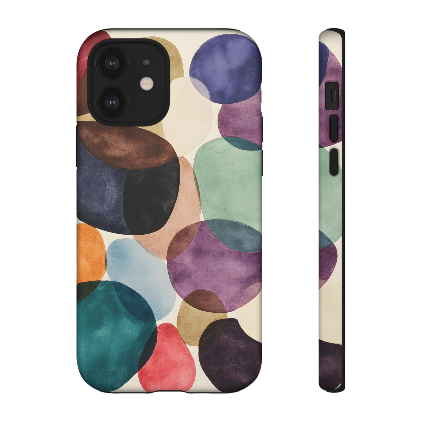 Colorful Abstract Organic Shapes_22 Customizable Tough Phone Case for iPhone 16, 15 Pro Max, Samsung S24 Ultra, Pixel 7 & more