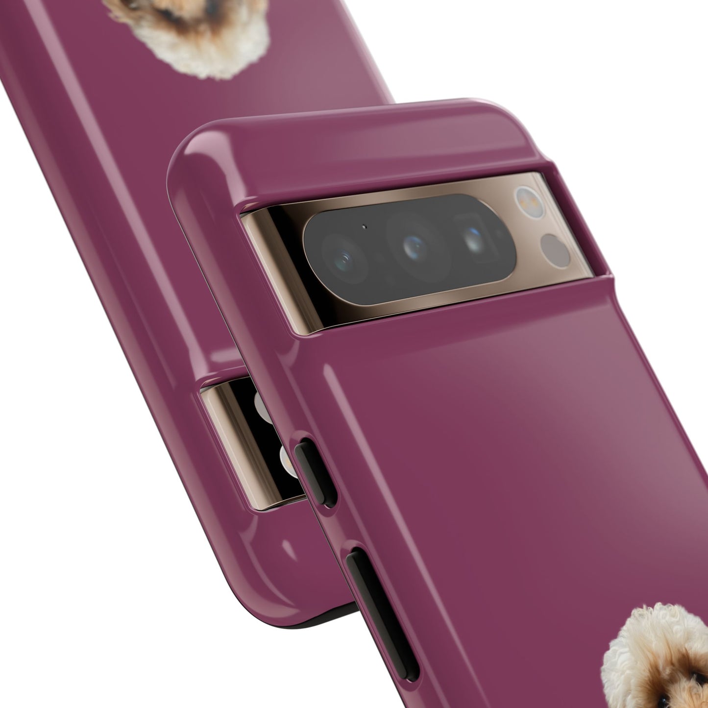 Customizable Pet Tough Phone Case Your Pet Photo or Digital Painting with Name_9 iPhone 16, 15 Pro Max, 15 Plus, Samsung S24 Ultra, Pixel 7