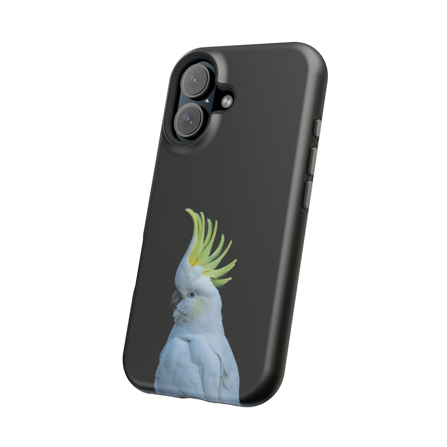 Sulphur Crested Cockatoo - Magnetic Impact-Resistant Phone Case - Fono Caso x EstebantheNatureman - Wildlife Case - Gift for Bird Lovers