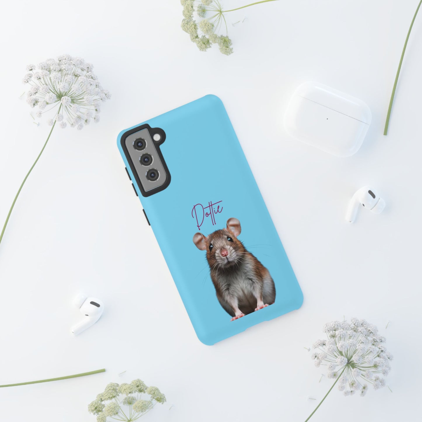 Customizable Pet Tough Phone Case Your Pet Photo or Digital Painting with Name_8 iPhone 16, 15 Pro Max, 15 Plus, Samsung S24 Ultra, Pixel 7