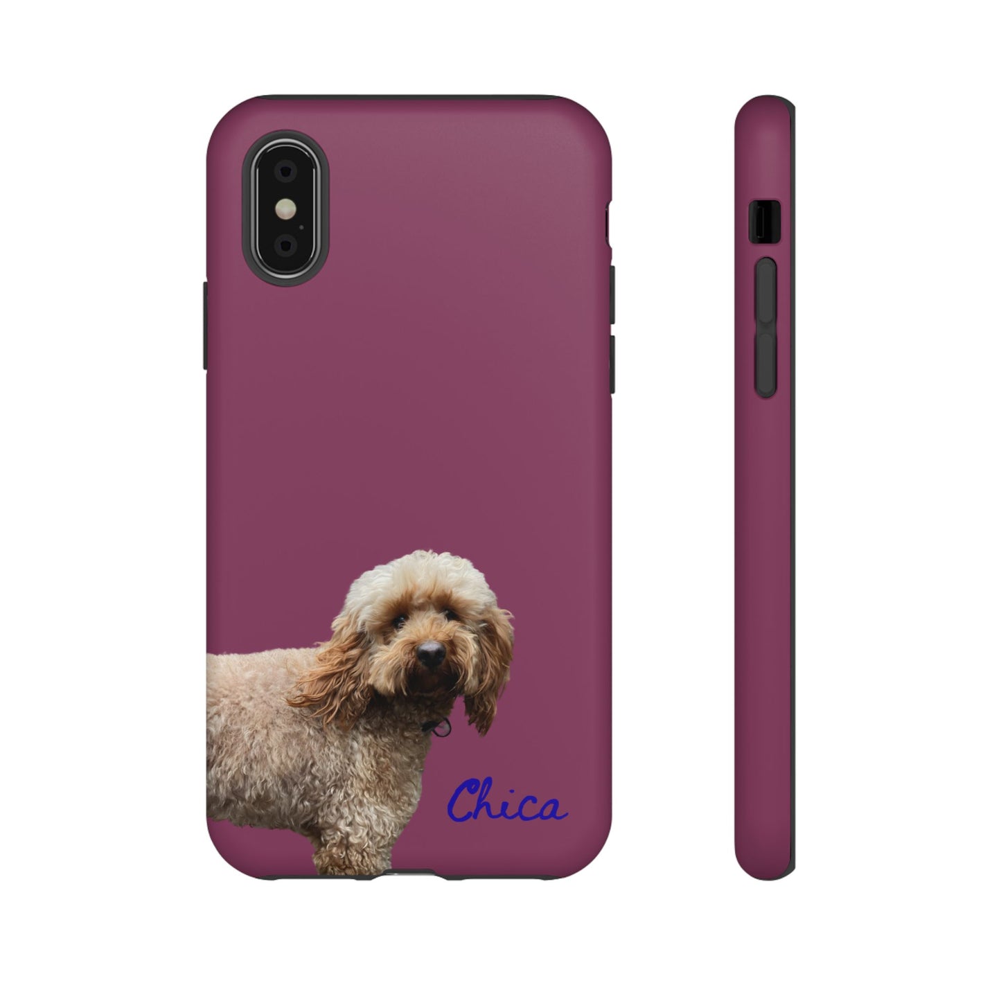 Customizable Pet Tough Phone Case Your Pet Photo or Digital Painting with Name_9 iPhone 16, 15 Pro Max, 15 Plus, Samsung S24 Ultra, Pixel 7