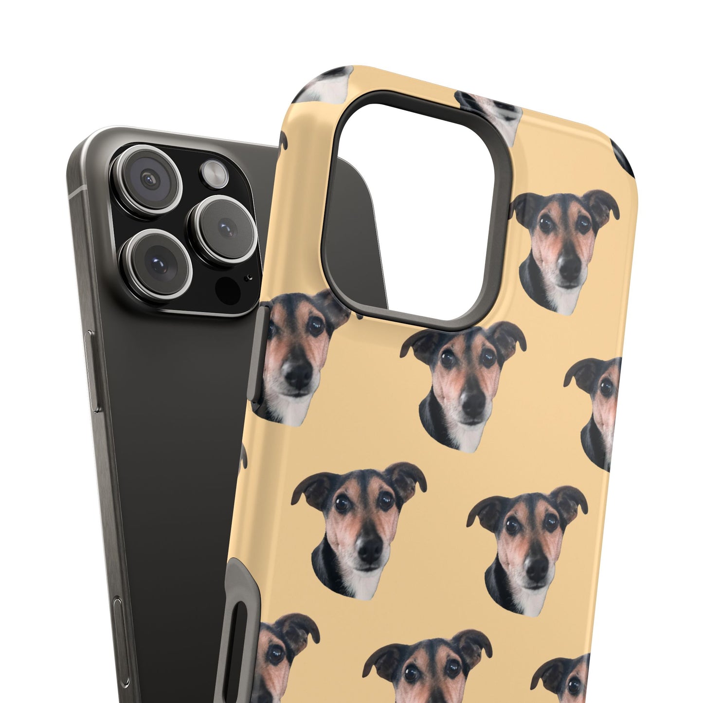Customizable Magnetic Impact-Resistant Phone Case Your Pet Photo or Digital Painting with Name_10_iPhone 13 and up