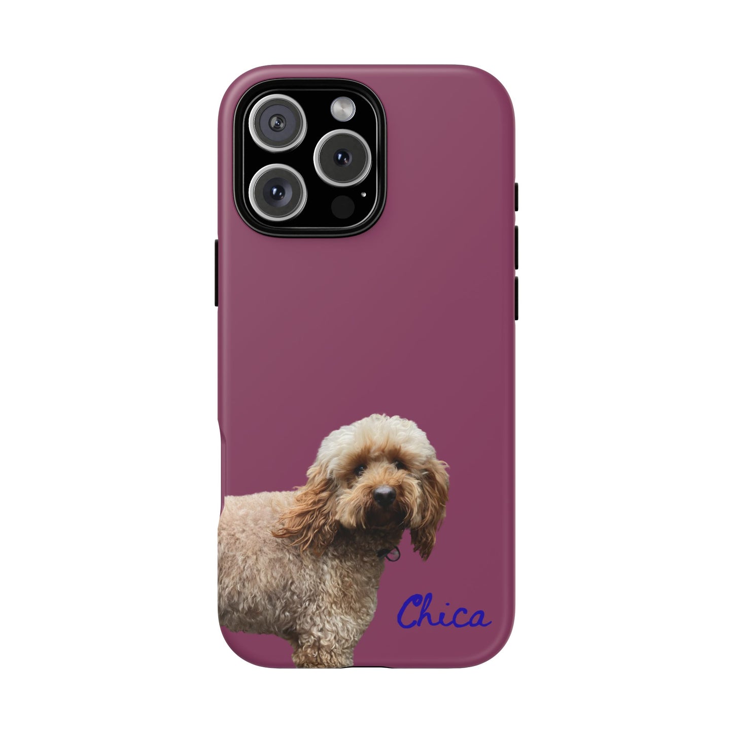 Customizable Pet Tough Phone Case Your Pet Photo or Digital Painting with Name_9 iPhone 16, 15 Pro Max, 15 Plus, Samsung S24 Ultra, Pixel 7
