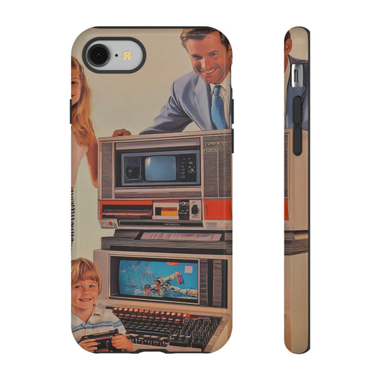 Retro 70s Home Video Nostalgic Aesthetic VHS Era_3 Customizable Tough Phone Case for iPhone 16, 15 Pro Max, Samsung S24 Ultra, Pixel 7 & more