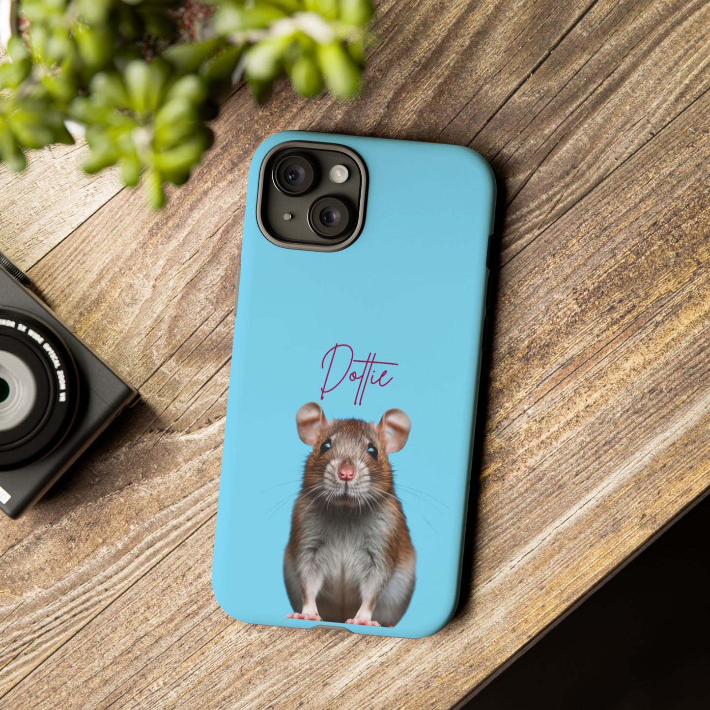 Customizable Pet Tough Phone Case Your Pet Photo or Digital Painting with Name_8 iPhone 16, 15 Pro Max, 15 Plus, Samsung S24 Ultra, Pixel 7