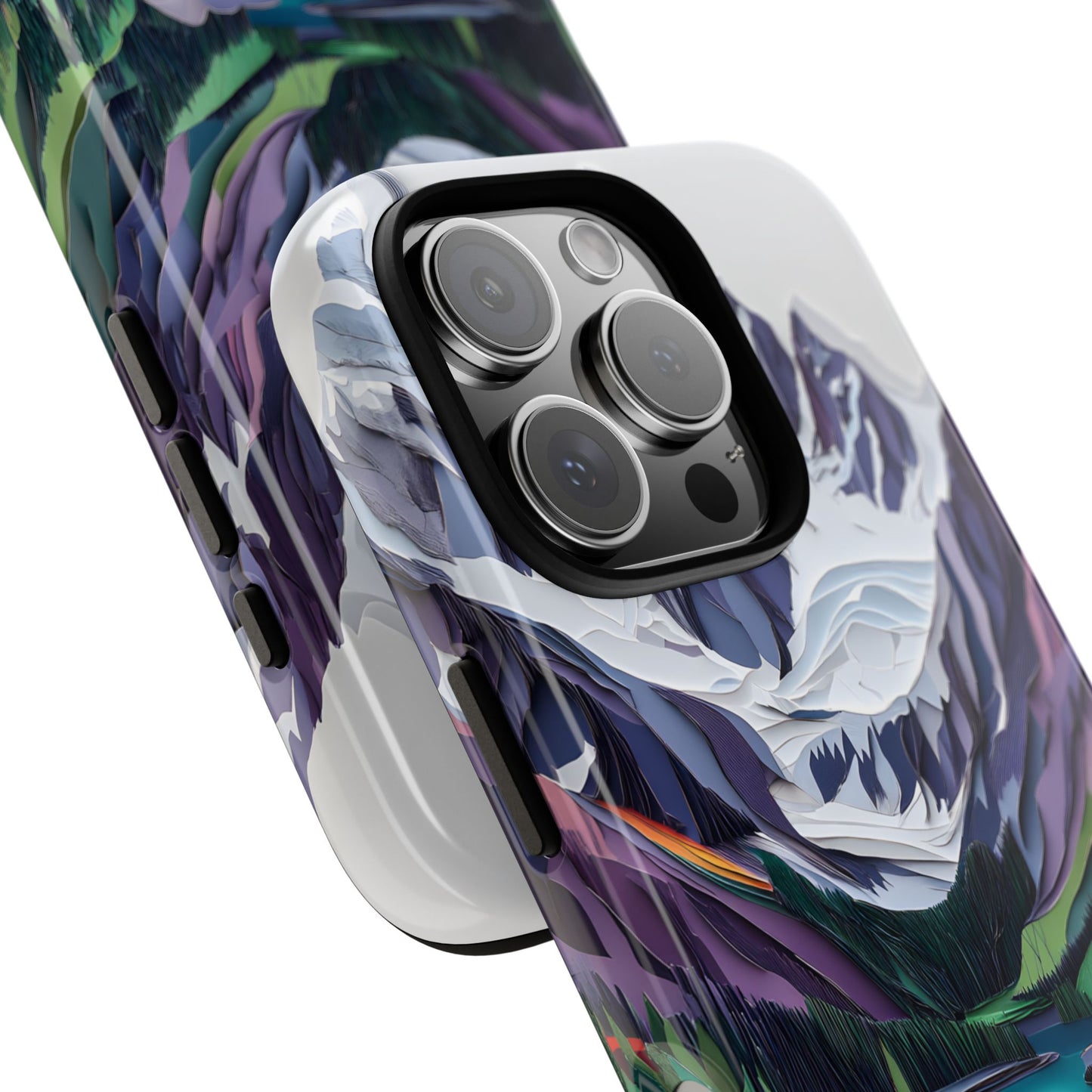 3D Paper Art Nature_1 Customizable Tough Phone Case for iPhone 16, 15, 15 Pro Max, 15 Plus, Samsung S24 Ultra, Pixel 7 & more
