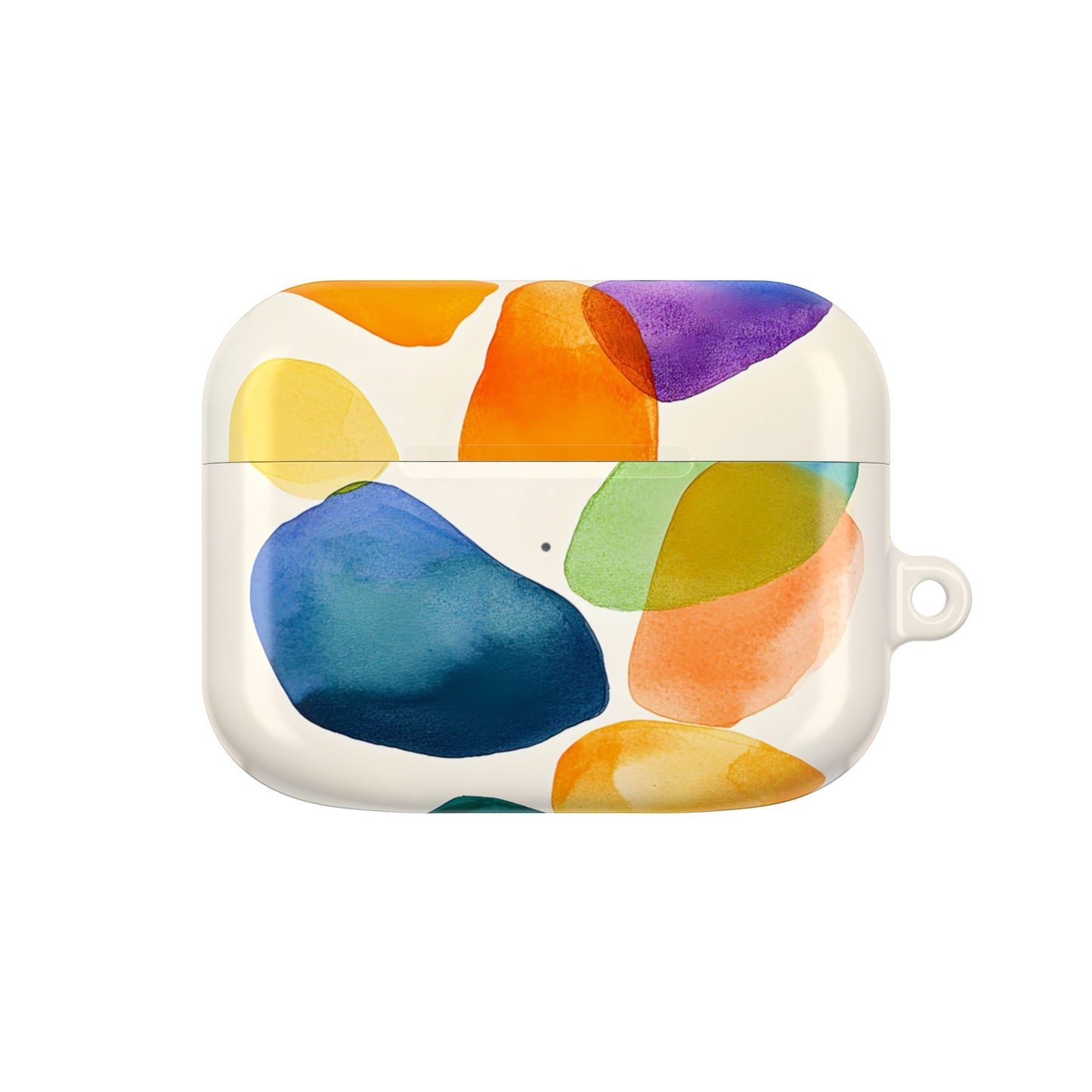 Colorful Abstract Organic Shapes_18 Customizable AirPods Case, Protective Cover, Unique Design