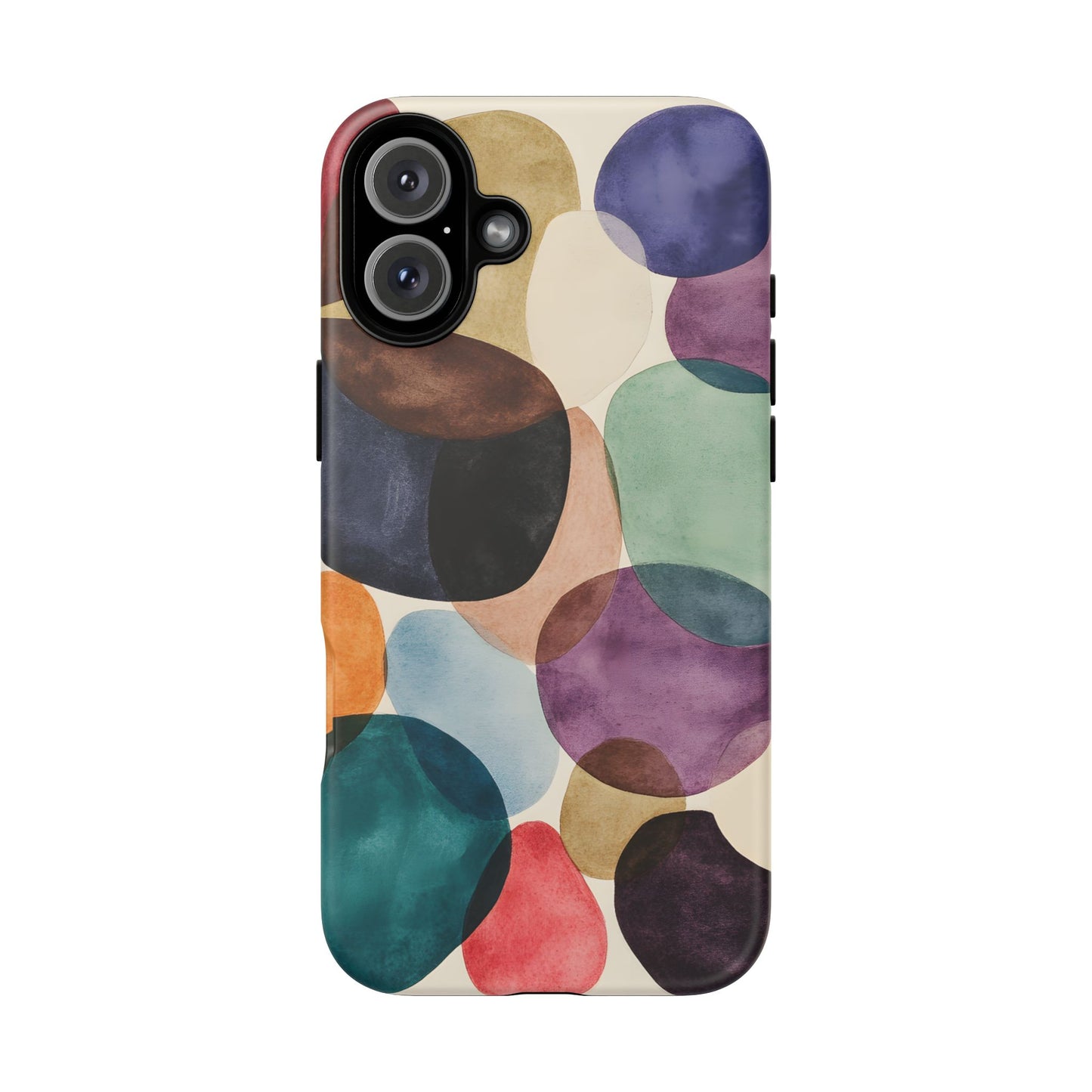 Colorful Abstract Organic Shapes_22 Customizable Tough Phone Case for iPhone 16, 15 Pro Max, Samsung S24 Ultra, Pixel 7 & more