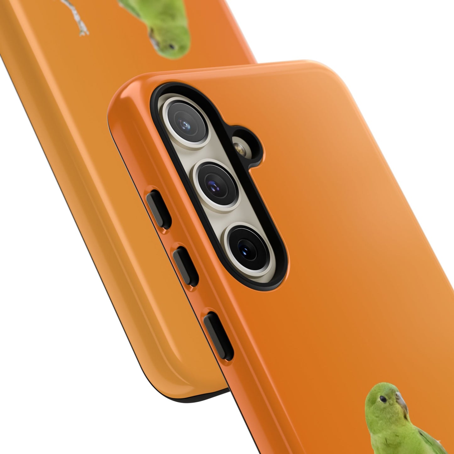 Orange-bellied Parrot - Tough Phone Case - Fono Caso x EstebantheNatureman - Wildlife Photography Case - Gift for Bird Lovers