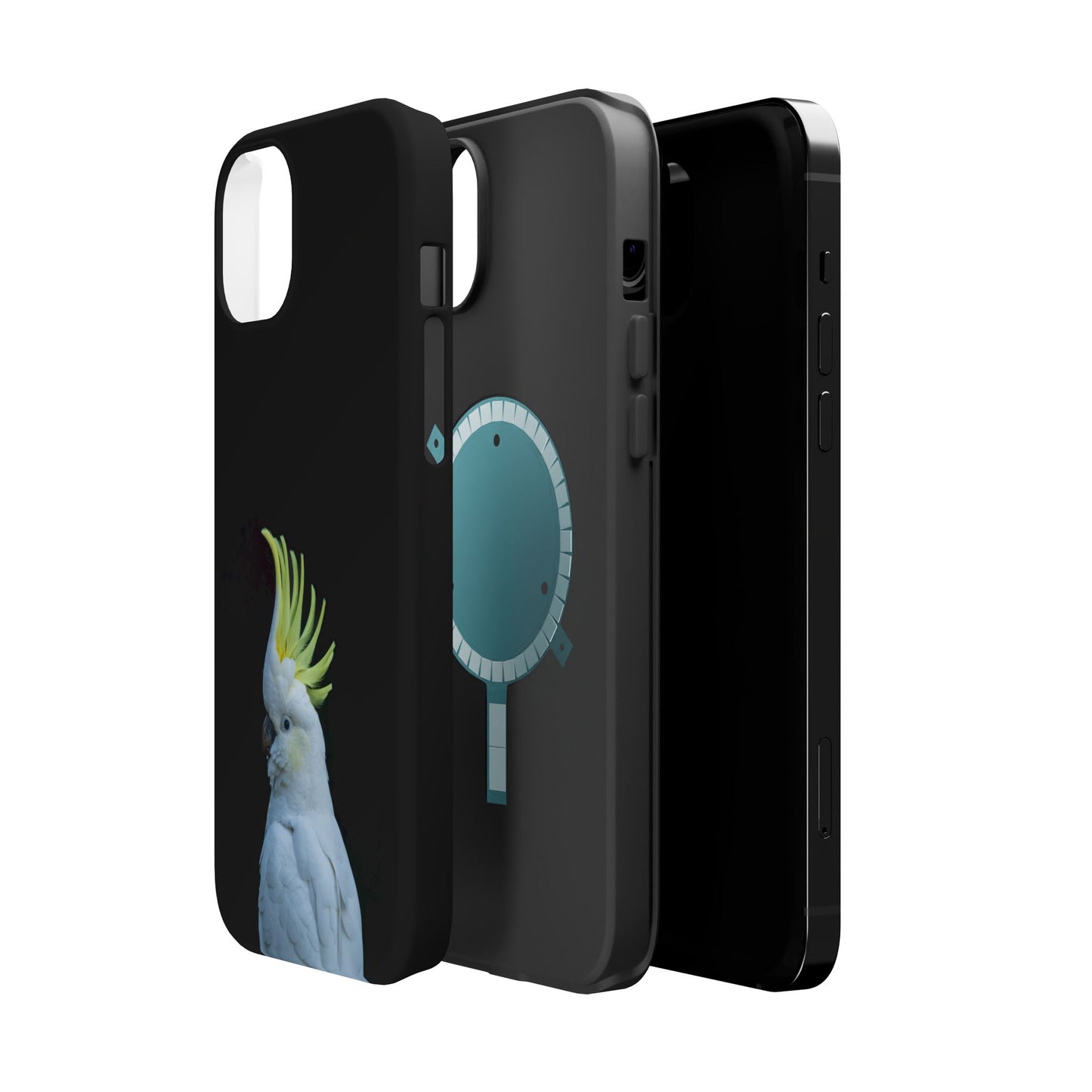 Sulphur Crested Cockatoo - Magnetic Impact-Resistant Phone Case - Fono Caso x EstebantheNatureman - Wildlife Case - Gift for Bird Lovers