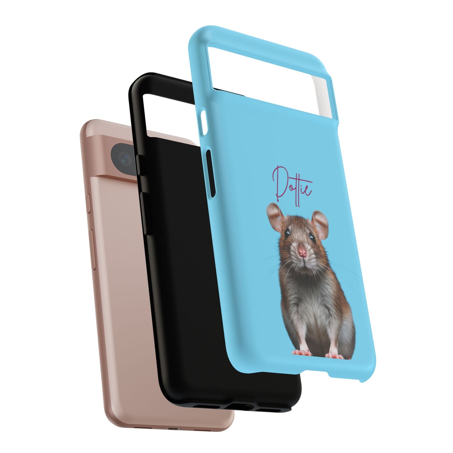 Customizable Pet Tough Phone Case Your Pet Photo or Digital Painting with Name_8 iPhone 16, 15 Pro Max, 15 Plus, Samsung S24 Ultra, Pixel 7