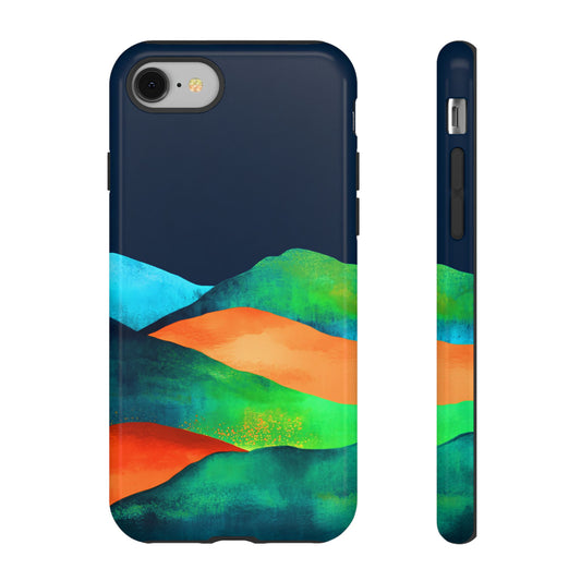 Water Color Abstract Landscape_17 Customizable Tough Phone Case for iPhone 16, 15 Pro Max, Samsung S24 Ultra, Pixel 7 & more