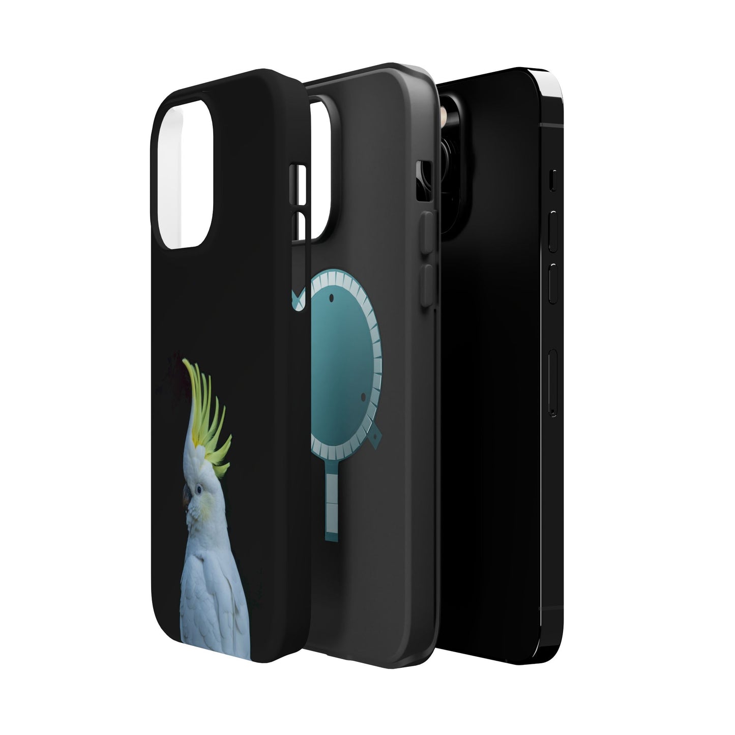 Sulphur Crested Cockatoo - Magnetic Impact-Resistant Phone Case - Fono Caso x EstebantheNatureman - Wildlife Case - Gift for Bird Lovers