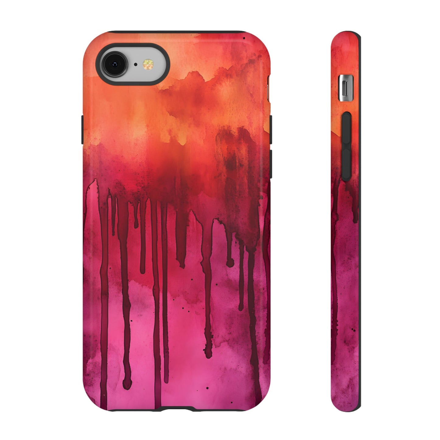 Colorful Dripping Paint_9 Customizable Tough Phone Case for iPhone 16, 15 Pro Max, Samsung S24 Ultra, Pixel 7 & more
